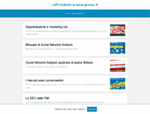 Tablet Screenshot of caffebollenteintazzagrossa.it